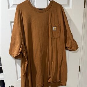 Carhartt Men's Tan Short Sleeve Pocket Tee